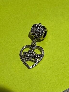 Pandora Silver Heart Daughter Dangle Charm